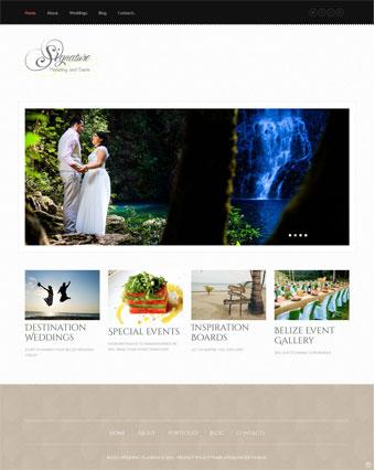 BIM Launches New Website for Signature Belize Weddings!