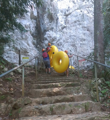 BIM team goes ziplining & cave tubing