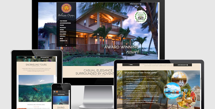 Belize website design belizean dreams