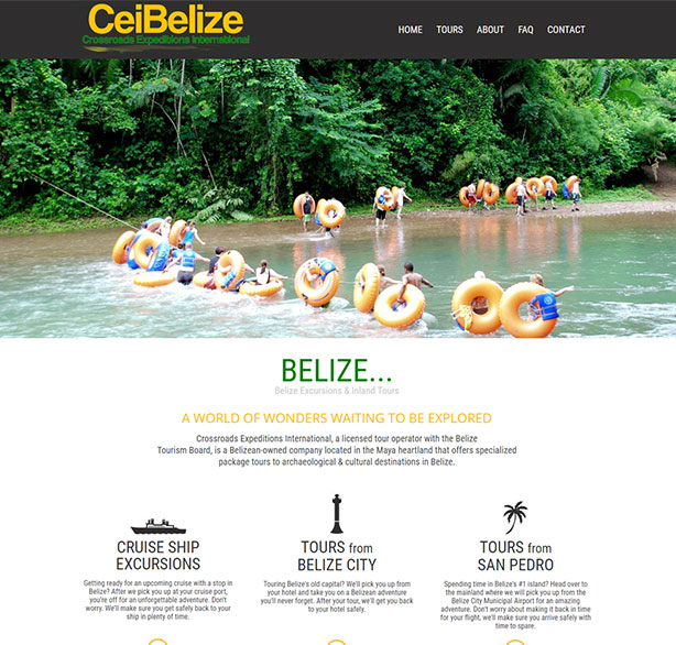 Belize website design - CEI Belize