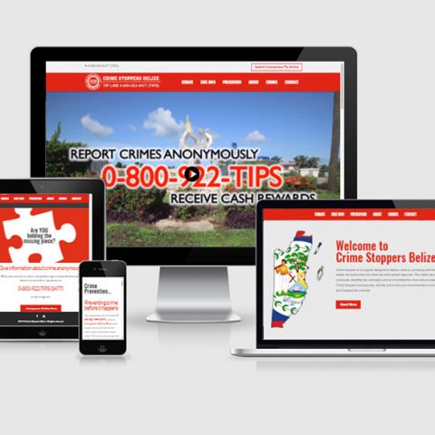 Belize website design - Crime Stoppers Belize