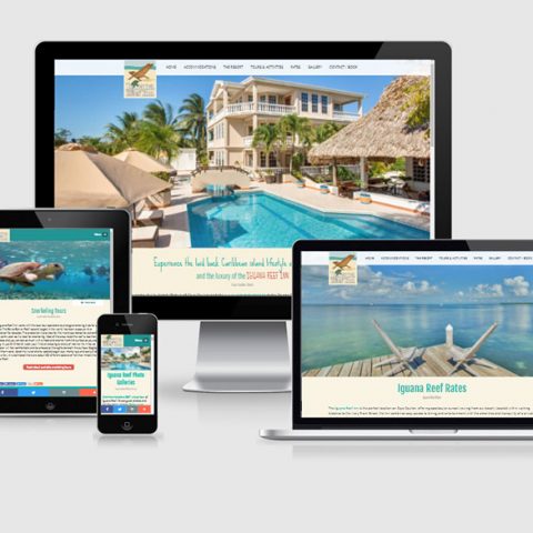 Belize website design - Iguana Reef Inn