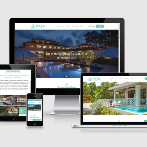 Belize website design - Naia Resort